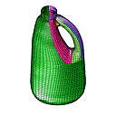 shell mesh of Clorox bottle
