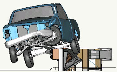 Vehicle Impact With Curb-and-Guardrail Systems