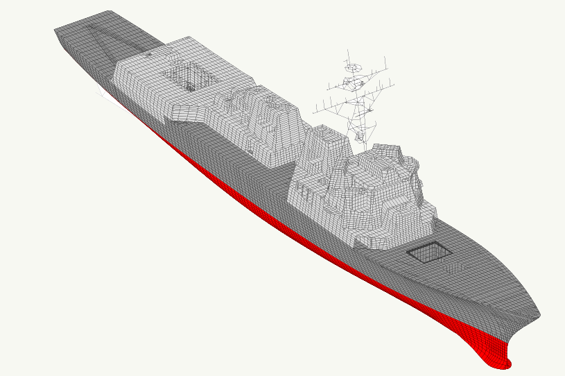 Ship Shock Trial Simulation of USS Winston S. Churchill (DDG 81)