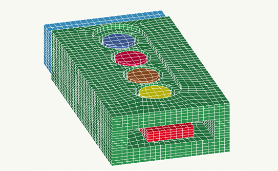 Isentropic Compression with a Rectangular Configuration for Tungstene and Tantalum