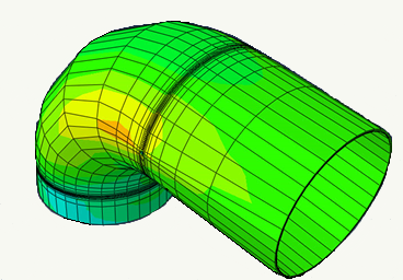 Uncertainty Quantification of Stresses in a Cracked Pipe Elbow Weldment 