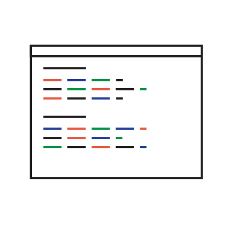 computer application window graphic